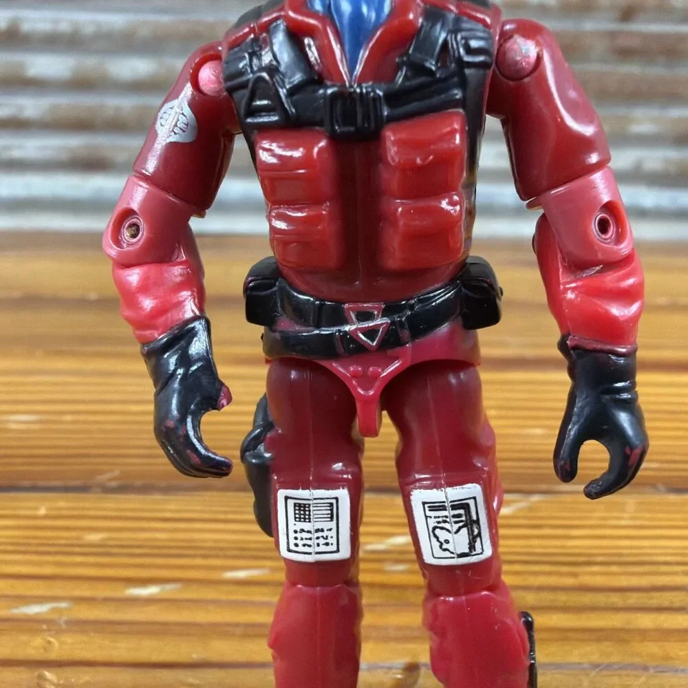 Vintage 1984 GI Joe Action Figure Cobra Rattler Pilot WILD WEASEL 3 3/4